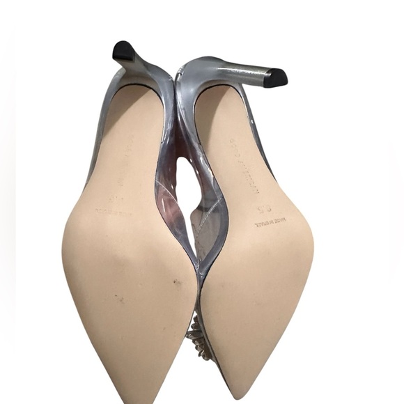 NWOT GOOD AMERICAN “CINDER-F*CKIN-RELLA” GLASS PUMPS, SIZE 8.5 - Picture 2 of 2